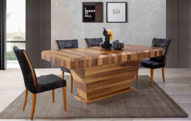 Dining table Tables Furniture Luxury Rectangular Table Wood Dining tables Luxury wooden tables new