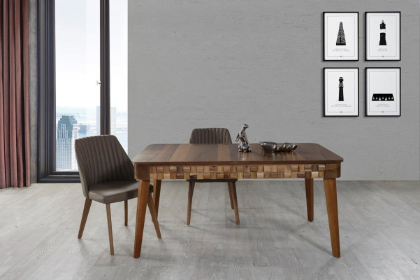 Italian Dining room dining set Table 2x Chairs Group 3pcs. Dining set set