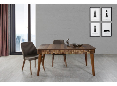 Italian Dining room dining set Table 2x Chairs Group 3pcs. Dining set set