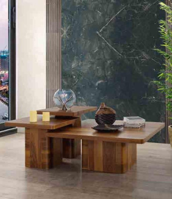 Wooden table coffee table set 3 pieces. Table Sets Living room Sofa Wood Tables Furniture