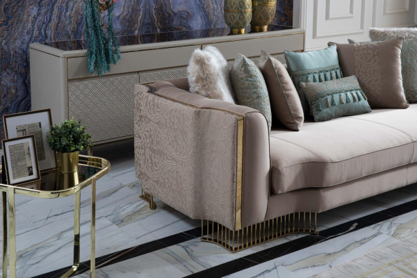 Design three-seater couch upholstery 232cm sofa couches furniture big xxl living room