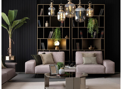 Stylish Sofa 3 Seater Pink Living room Modern Design Sofas Couches