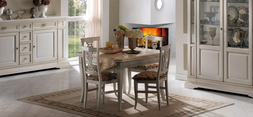 Suite 7tlg Wood Furniture Chest of drawers 4x Chair Table Display case new Group Dining room Set
