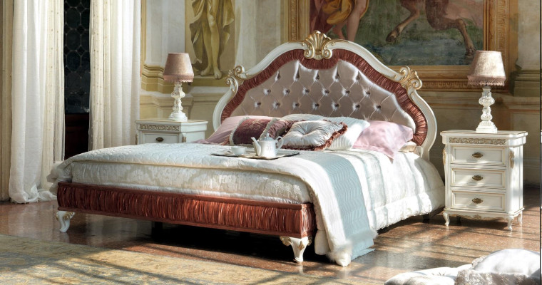 Design Modern Luxury Beds Furniture new Bed 2x Bedside table 3 pcs. Bedroom set