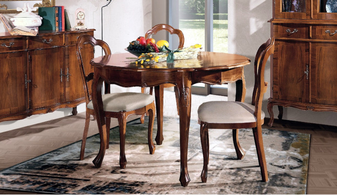 Dining table round table design luxury Italian furniture wooden furniture round tables new