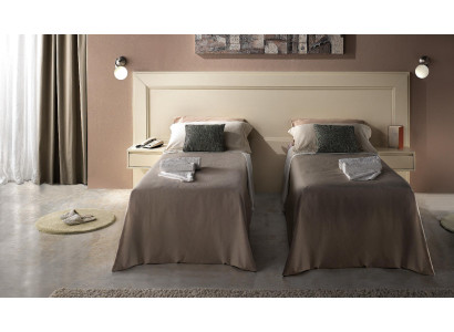Design modern luxury furniture 4 pieces. Set Hotel Furnishings 2x Beds + Bedside table