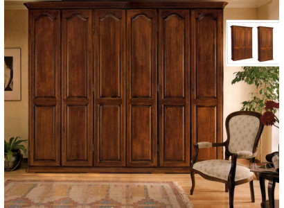 Solid wood Vaccari cav giovanni Bedroom Wardrobe with sliding doors