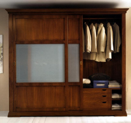 Luxury Wardrobe Bedroom Wardrobe Real wood Cabinets Italian Furniture