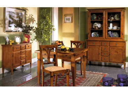Dining room set 5 pieces Art Deco Chairs Dining table Chest of drawers Sideboard Wood Antique Tables