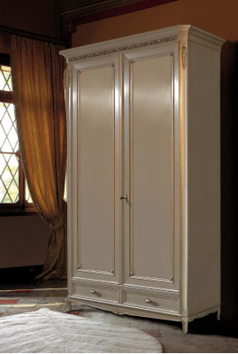 Real wood Wardrobe Wardrobe Solid Bedroom Furniture Italy Wooden Cabinet