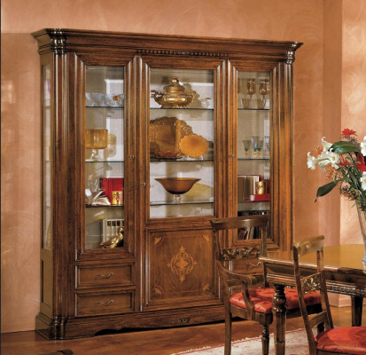 Display case 3 door Wardrobe Showcases Living room Cabinets Design Wardrobe Furniture Glass new