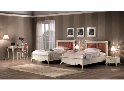 Design Bedroom 6-piece Bedroom Complete Set Bed Bedside table Secretary Wood