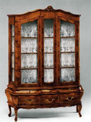 Living room Sideboard with 3 drawers and glass doors Dining room Sideboard Solid wood