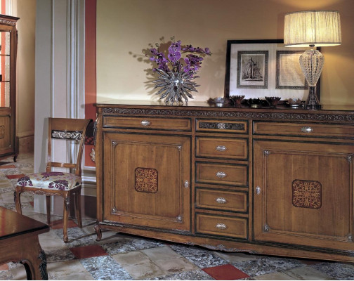 Side Low Board Wardrobe Living Room Shelf Luxury Designer Chest of drawers Sideboard new