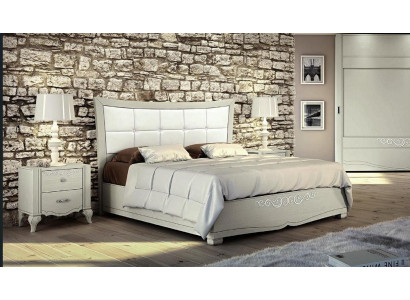 Luxury Set 3pcs Bedroom Bed Bedside table Beds Suite Wood Double Modern