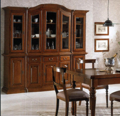Furniture Classic Shelves Cabinets Showcases Display case xxl Glass Wardrobe Sideboard Wood