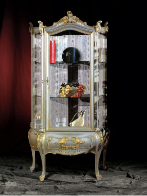 Baroque Furniture Italian Display case Wardrobe Furniture Cabinets Real wood Shelf Elegant