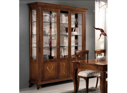 Display case Living room Furniture Sideboard Solid Wood Display cases Glass Wardrobe Real wood