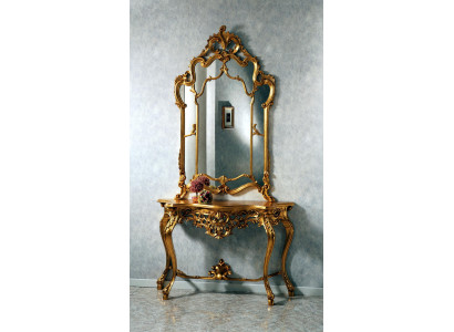 Mirror console country house style Console Dressing table with Mirror Console table Gold