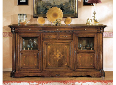 Sideboard Sideboard Chest of drawers Drawer Display case Living room Wood Buffet cabinet new