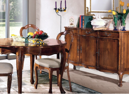 Wardrobe Living Room Shelf Luxury Wood Design Chest of drawers Sideboard Side Brown Furniture