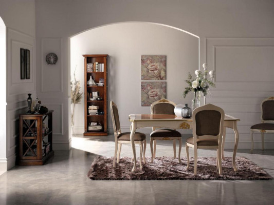 Table Real Wood Classic Baroque Antique Style Dining table Table Real Wood