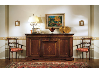 Sideboard Baroque Style Sideboard Real wood Luxury Italian Wood Furniture Chest of drawers