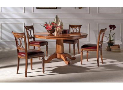 Round Tables Furniture Dining table in antique style Italian dining tables wooden tables
