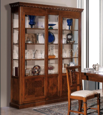 Display case Living room Furniture Sideboard Solid wood Display cases Glass Wardrobe Real wood