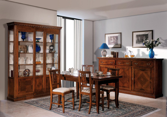 Display case Living room Furniture Sideboard Solid wood Display cases Glass Wardrobe Real wood