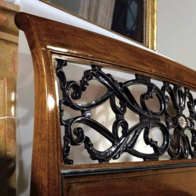 Wood Double bed Beds Solid wood Bedroom Furniture Vaccari cav giovanni Bed