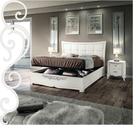 Double bed Bed Luxury Beds Wood Bed frame e Bed frame White Design Modern new