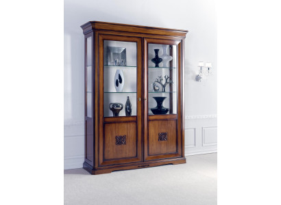 Display cases Glass Wardrobe Real wood Display case Living room Furniture Sideboard Solid Wood