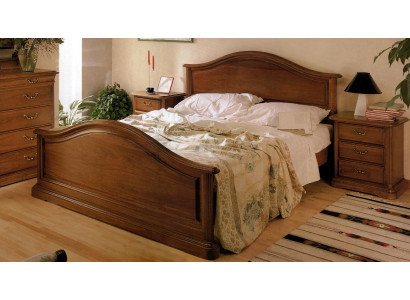 Buy a large double bed in a classic, simple style from natural wood