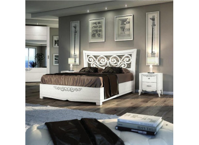 Double bed Bed Luxury Beds Wood Bed frame e Bed frame White Design Modern new