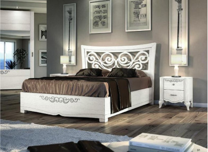 Double bed Bed Luxury Beds Wood Bed frame e Bed frame White Design Modern new
