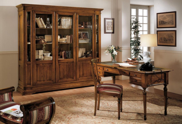 Desk Secretary Italian Furniture Table Chair Set Office 2-piece Desks