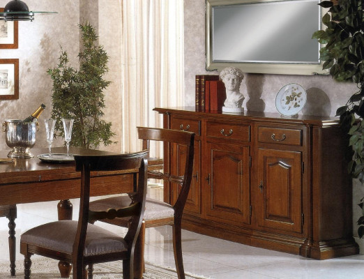 Chest of drawers Sideboard Sideboard Brown Wood Solid Wardrobe Furniture Chests of drawers Sideboards