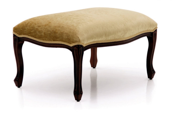 Living Benches Seat Textile Beige Design Stool Upholstered Stool Foot Shelf Furniture