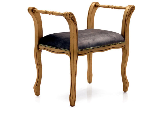 Ottoman Chaise Lounge Bench seat Velvet fabric 70x39 Stool Footstool Side Stool