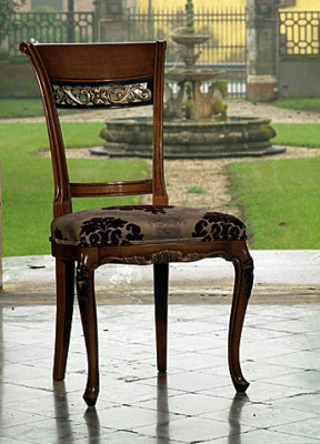 Real wood Chairs Dining room Design Chair with carved patterns Recliner Furniture