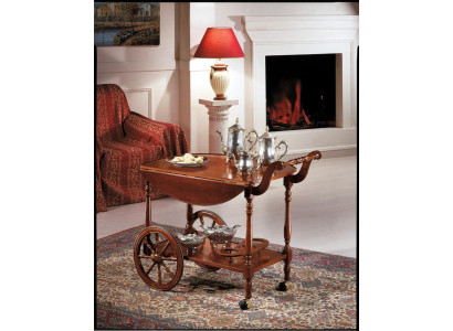 Serving table table side table luxury class real wood antique style baroque rococo