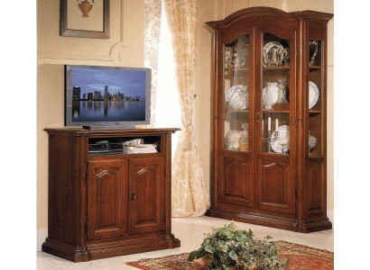 tv sideboard TV cabinet living room design shelf wood shelves lowboard Italy brown