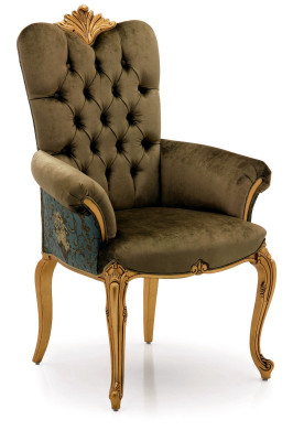 Chair with armrest Dining room chair Wood Dining room Chairs Design Armchair Art déco