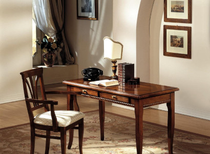 Desk Secretary Italian Furniture Table Chair Set Office 2pcs Furnishings