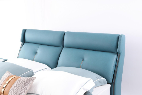 Beds Double Hotel Sleep Room Wood new 180x200cm Bed Upholstery Design