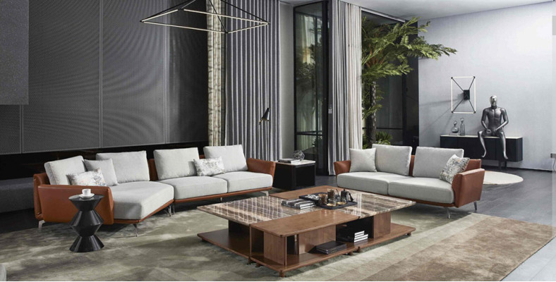 Corner sofa Living landscape Sofa Couch L-shape Upholstery Couches Design Suite Leather
