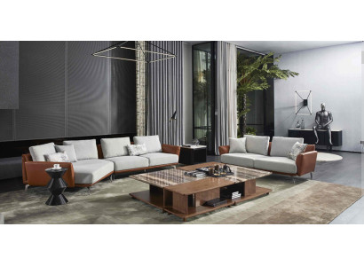Corner sofa Living landscape Sofa Couch L-shape Upholstery Couches Design Suite Leather