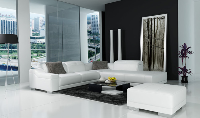 Designer Sofa Suite Couch Corner sofa with Stool Living landscape Upholstery