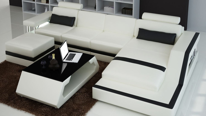 Corner sofa Sofa set Couch Corner Upholstery Stool Set Complete Armchair Sofa